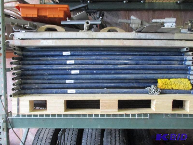 lot 162 image: 2 3 tall scaffolding ends and crossbraces...