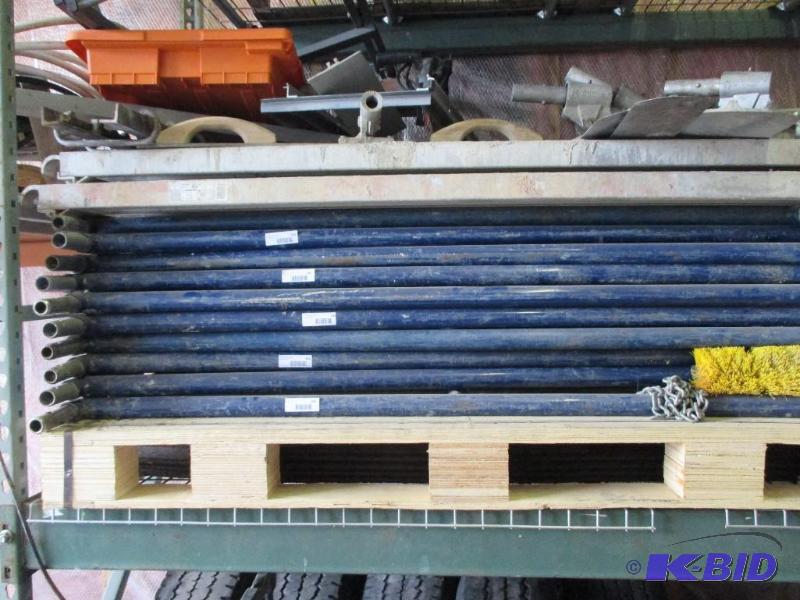lot 163 image: 2 3 tall scaffolding ends and crossbraces...