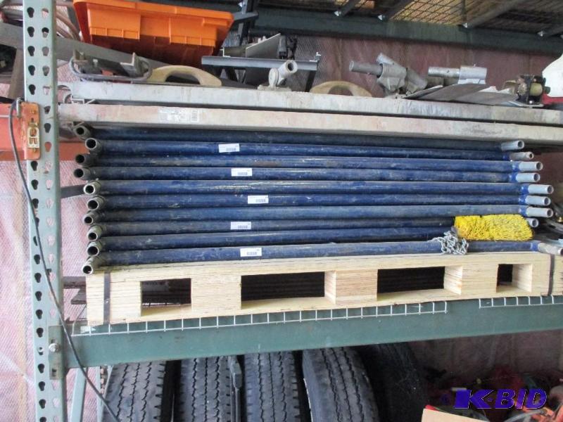 lot 165 image: 2 3 tall scaffolding ends and crossbraces...