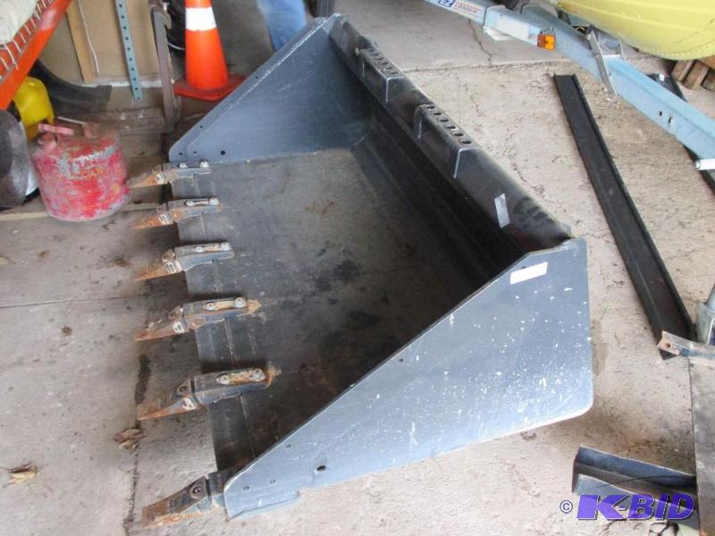 lot 44 image: Brand new Bobcat brand bucket. 56" wide,...