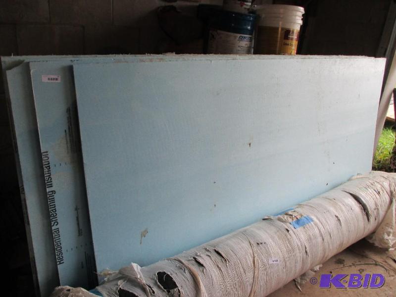 lot 56 image: 4 sheets of 12" styrofoam insulation...