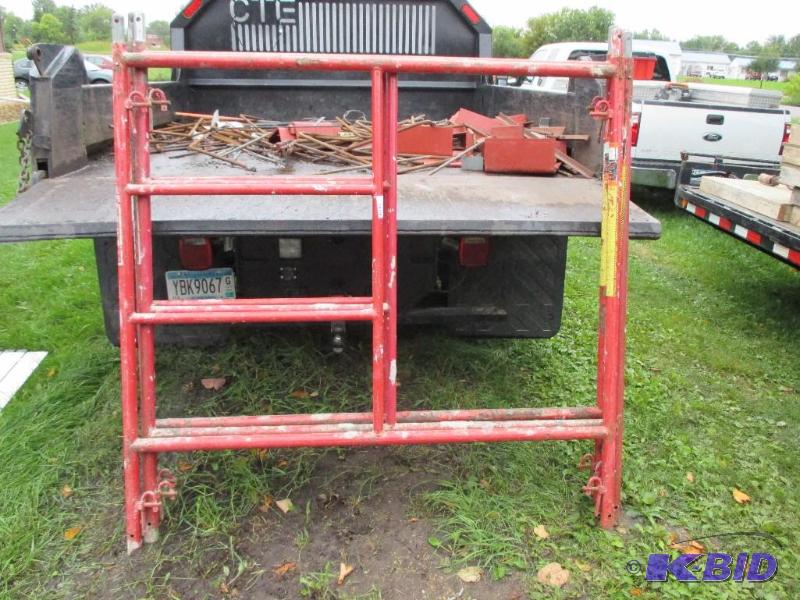 lot 97 image: 3 scaffolding ends and crosspieces...