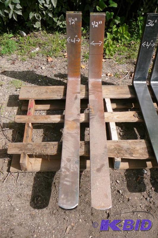 42&quot long x 4&quot wide forklift forks...