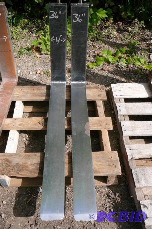 36&quot long x 4&quot wide forklift forks...