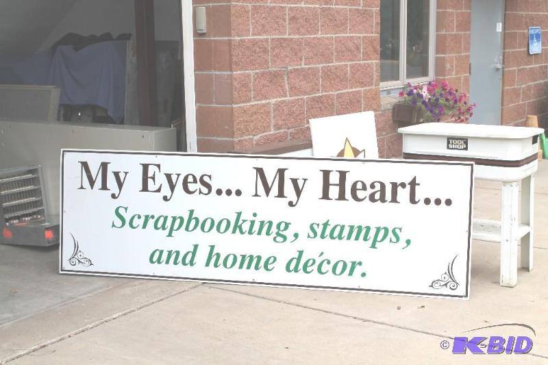 Fiberglass Display Sign Measures 30&quot Wi...