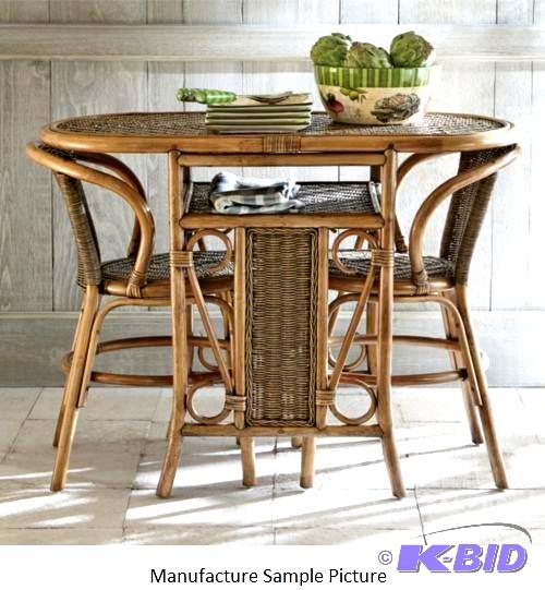 lot 1 image: Rattan Bistro Set - Made with all-natural rat...