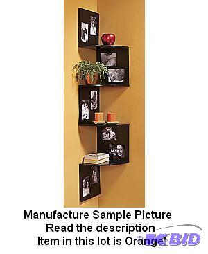 lot 108 image: Orange Corner Photo Shelf Exclusive - Picture...