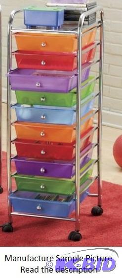lot 114 image: 10 Drawer  -&nbspThis colorful storage ...
