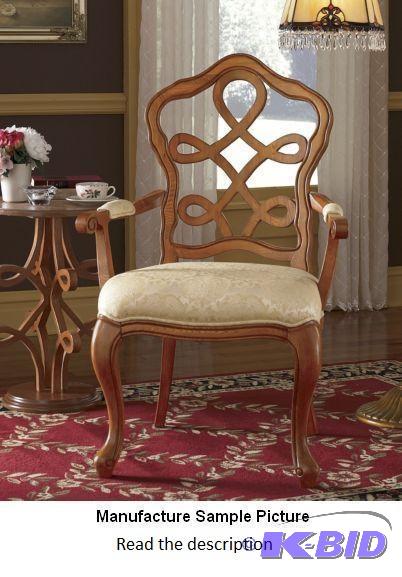 lot 116 image: Scroll Arm Chair - A gracefully carved design...