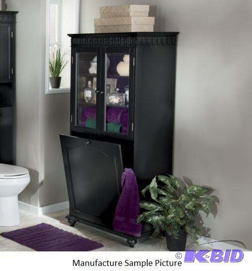 lot 126 image: Decorative Moulding Bath Hamper - Black - Has...