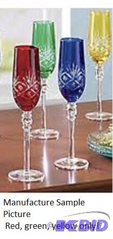 lot 154 image: Three Piece Etched Glassware - 10" tall ...