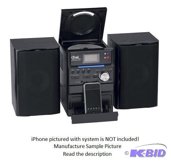 lot 155 image: Encore iTrak Bluetooth CD Home Stereo System ...