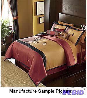 lot 161 image: Tokyo Nights Full Size Comforter - Embroidere...