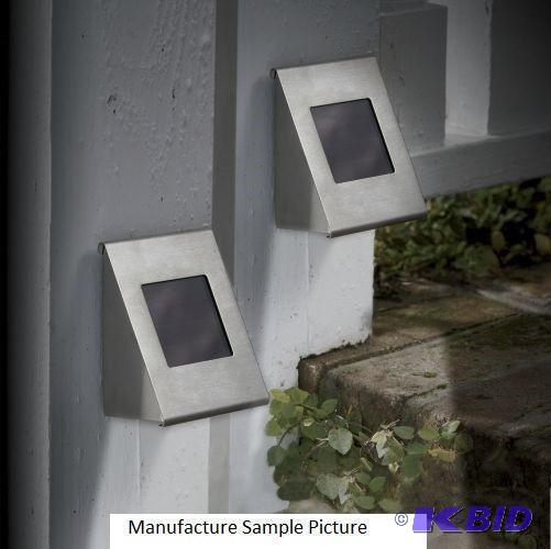 lot 166 image: Two Piece Ideaworks Solar LED Stair Lights - ...