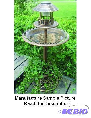 lot 31 image: Verdigris Bird Bath and Feeder - Fantastic th...