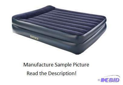 lot 32 image: Intex Pillow Top Air Bed - Queen - Raised dow...