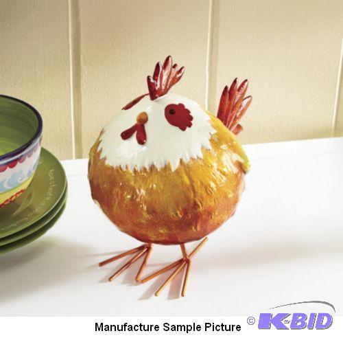 lot 37 image: Chic Chicken -&nbspHand-painted, glazed cera...