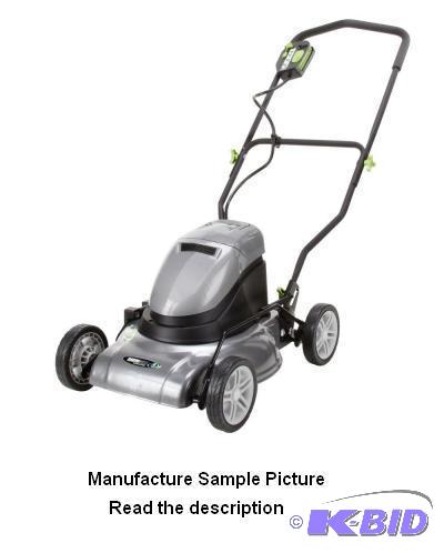 lot 4 image: Earthwise&nbsp17" Cordless Electric Mow...