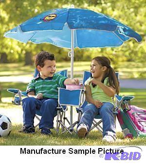 lot 42 image: Sun Smarties Kids Double Folding Chair with U...