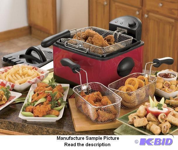 lot 83 image: Ginnys Brand Deep Fryer - Red - Ginnys Brand...