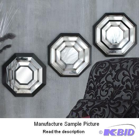lot 85 image: Two Piece Octagonal Wall Mirror Set - Was ori...