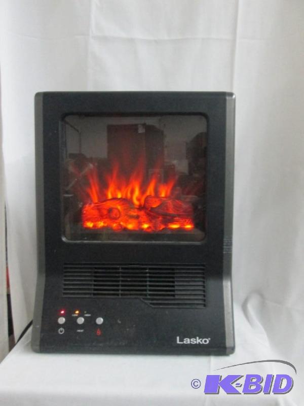 lot 15 image: Lasko Ceramic Electric Fireplace Heater