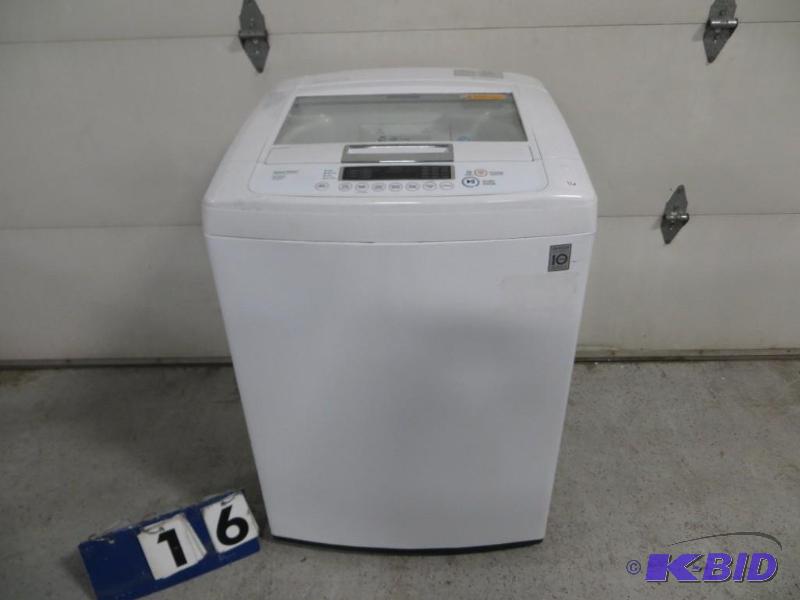 lot 16 image: LG WT1101CW&nbspWhite 4.3 cu. ft. Large capa...