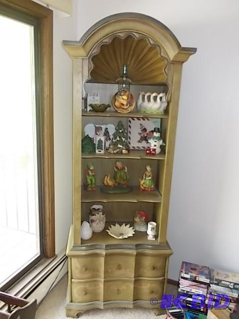 lot 30 image: Unique Curio Shelf With 2-Drawers (30x80x26) ...