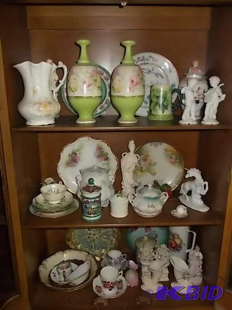 lot 36 image: 3-Shelves Of Vintage Dishes...
