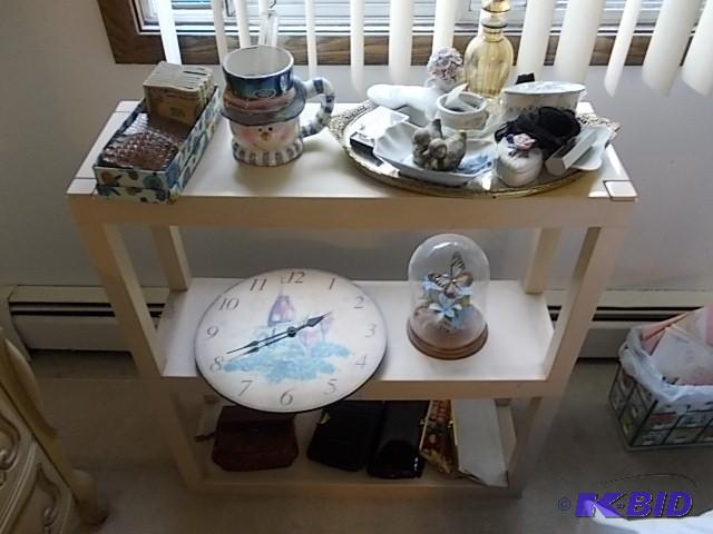 lot 48 image: 3-Tier Plastic Shelf & All Contents &nbs...