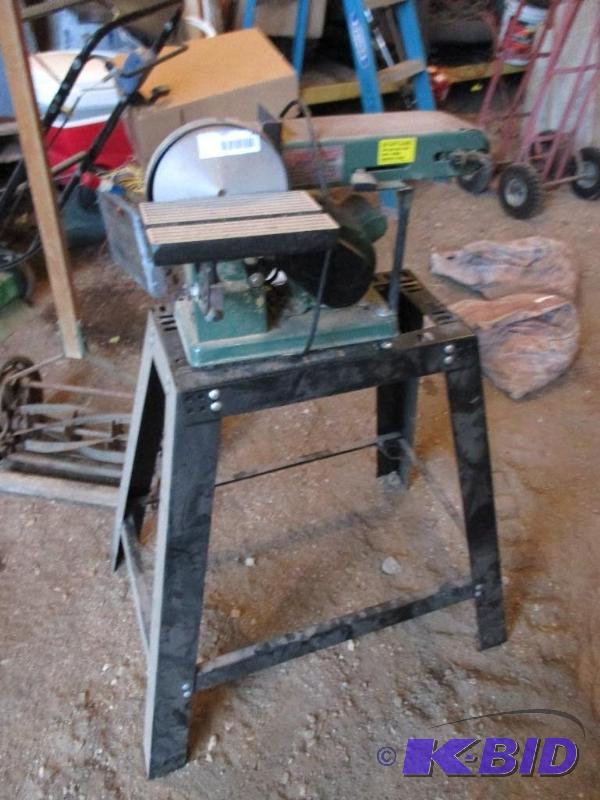 Discbelt sander with stand...