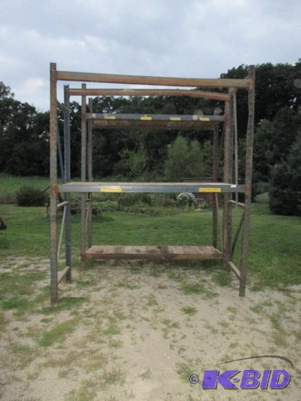 2 shelf pallet racking, arms welded to uprigh...
