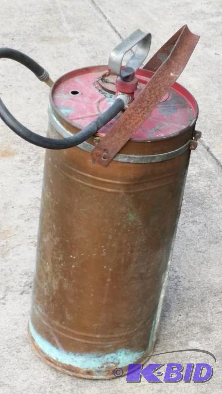 lot 11 image: Vintage Fire extinguisher 20" tall...