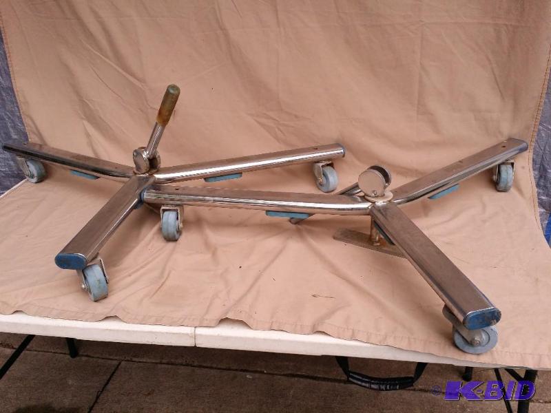 lot 35 image: 2 Nissen&nbspSteel bases for unknown with ru...