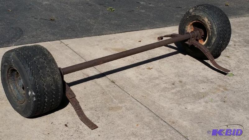 lot 8 image: 2000 lb. Axel with 8" tires...