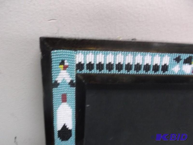 lot 102 image: Native Beaded Edge Frame...