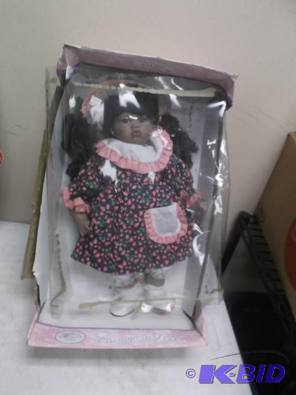 lot 109 image: Porcelain Doll, Wear To Box...