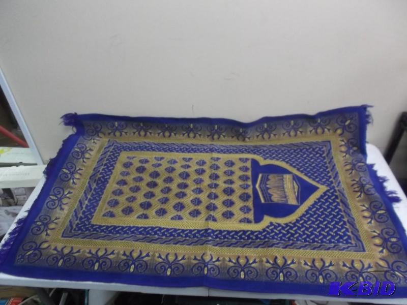 lot 113 image: Small Blue Prayer Rug...