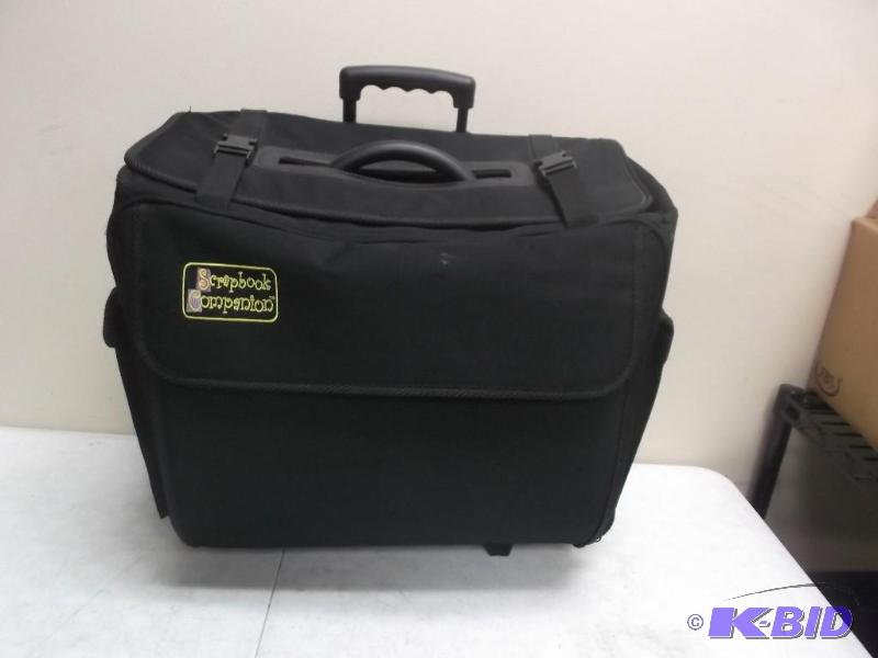 lot 118 image: Scrapbook Companion Rolling Bag Case, Used, S...