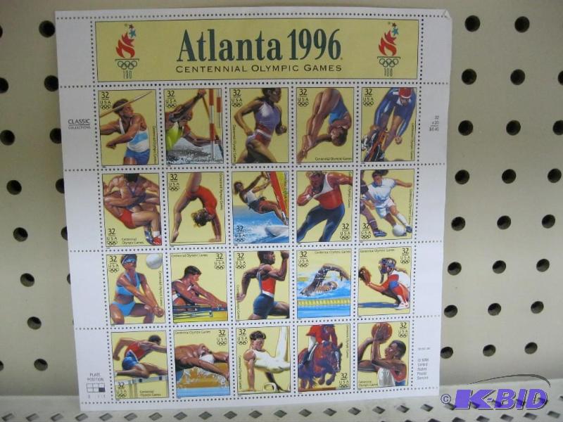lot 129 image: Lot Of 1996 Atlanta Olympics Stamps ...