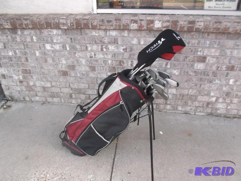 lot 14 image: Set Of Titech&nbspGolf Clubs, Some Wear - Ju...