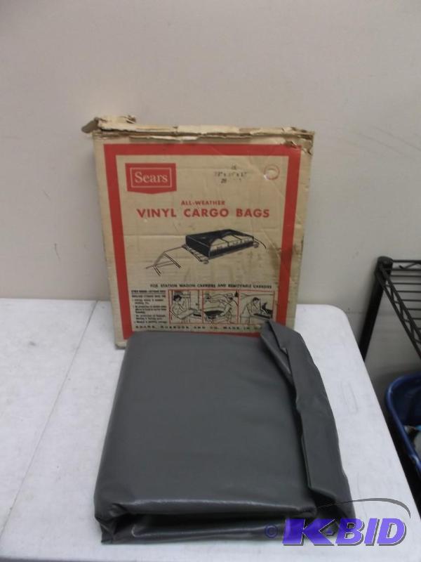 lot 163 image: Vintage Sears Vinyl Cargo Bags...
