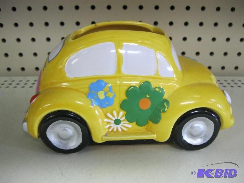 lot 197 image: Ceramic Car TV Planter, Some Wear...