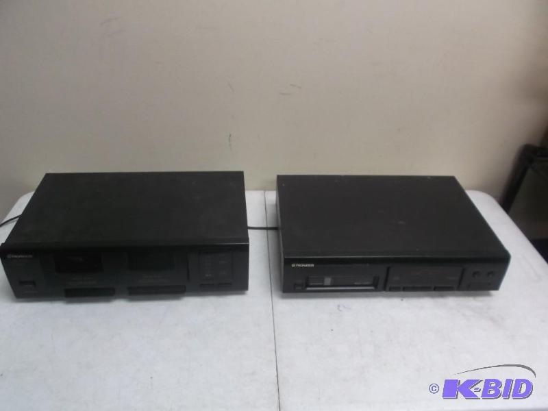 lot 2 image: Pioneer Press Tape Deck And CD Player - CD Pl...