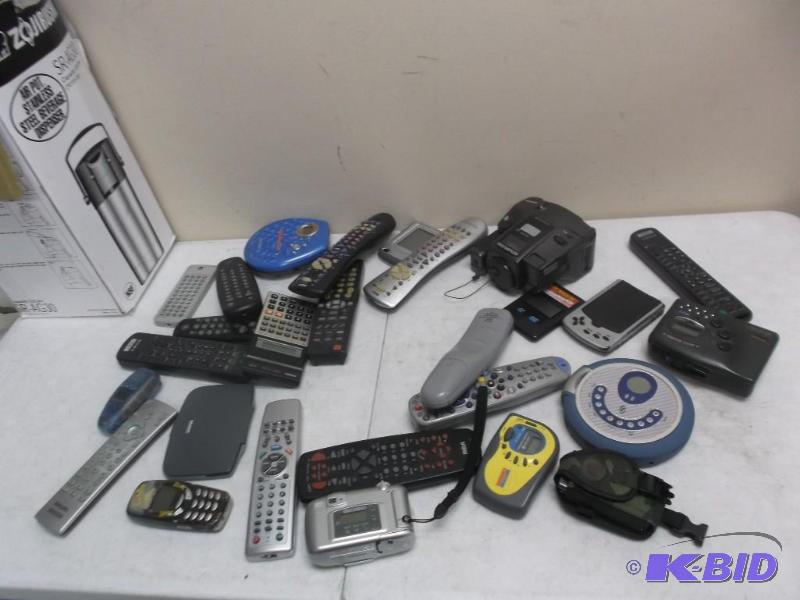 lot 225 image: Lot of random Remotes And Electronic Devices...