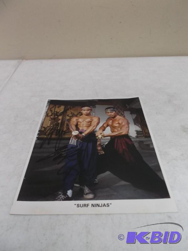 lot 228 image: Signed Surf Ninjas Picture...
