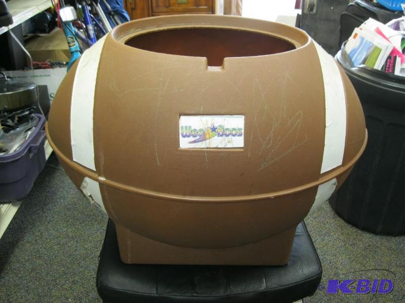 lot 24 image: Plastic Football Bin, Missing Lid...