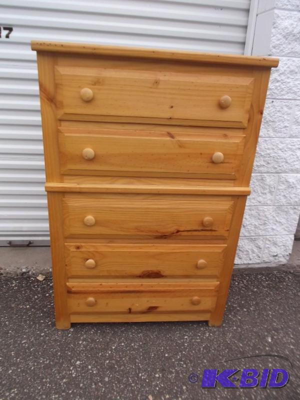lot 3 image: Pine Knot Dresser - Used, Some Wear Marks, Ba...