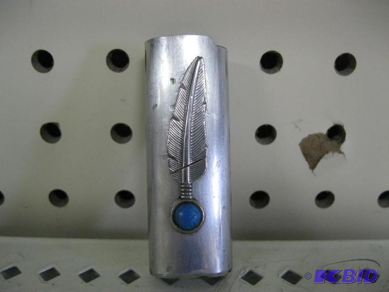 lot 43 image: Silver Tone Lighter Case...