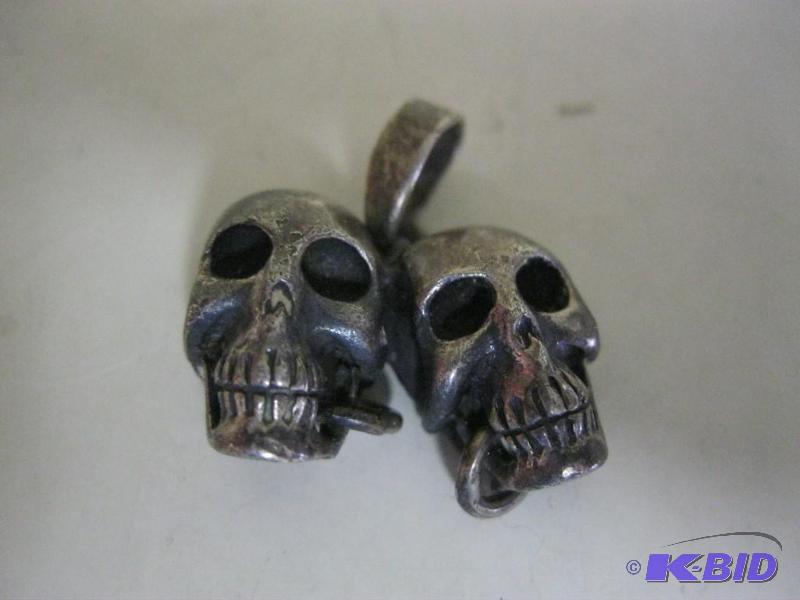 lot 55 image: Skull Necklace Pendant...